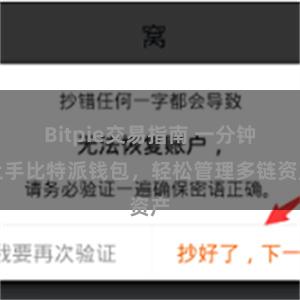 Bitpie交易指南 一分钟上手比特派钱包，轻松管理多链资产