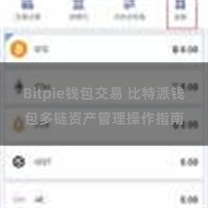 Bitpie钱包交易 比特派钱包多链资产管理操作指南