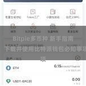 Bitpie多币种 新手指南：下载并使用比特派钱包必知事项