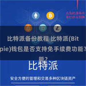 比特派备份教程 比特派(Bitpie)钱包是否支持免手续费功能？