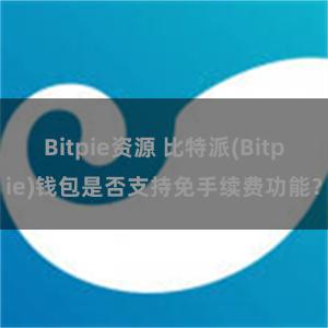 Bitpie资源 比特派(Bitpie)钱包是否支持免手续费功能？