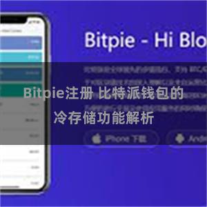 Bitpie注册 比特派钱包的冷存储功能解析